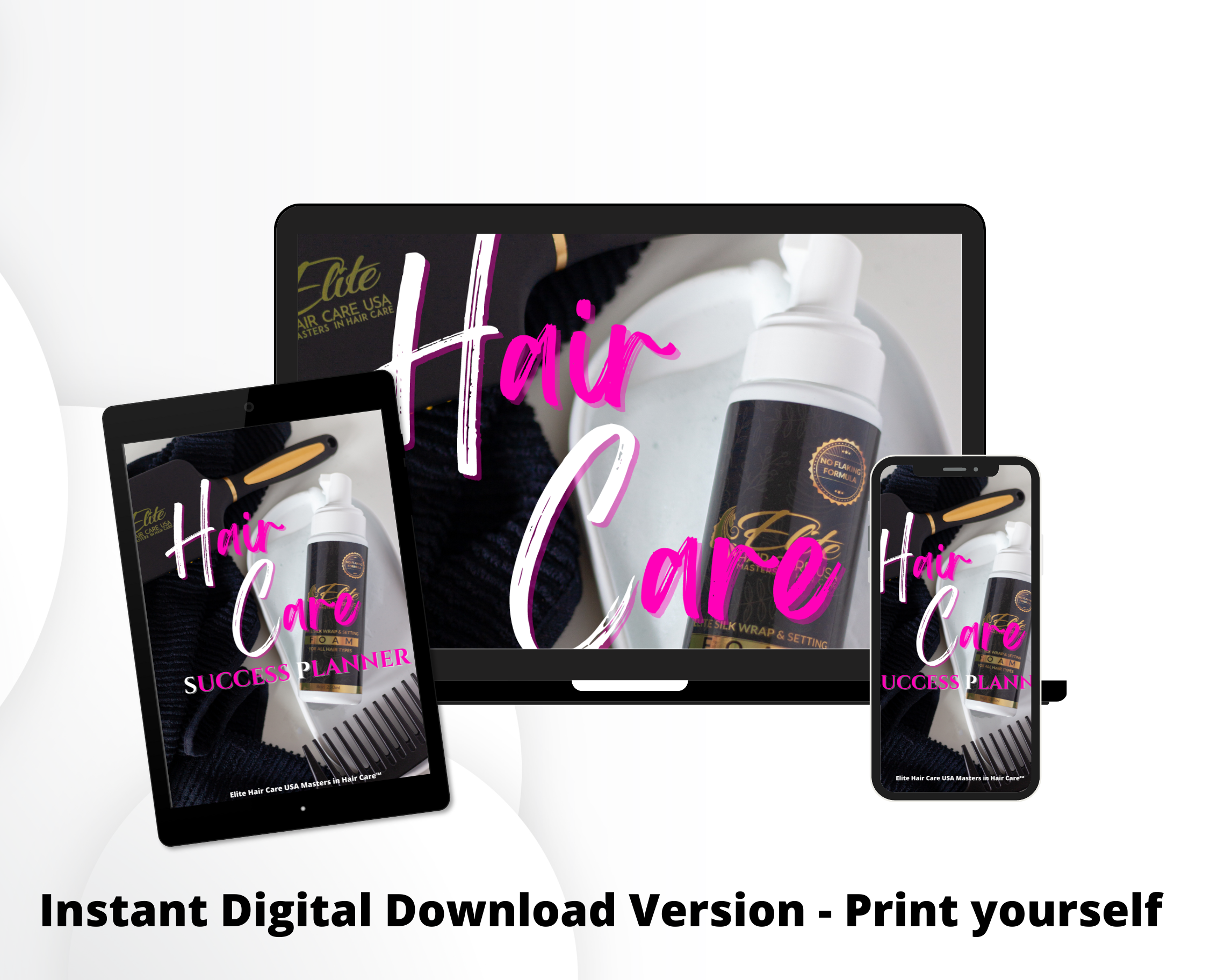 DIGITAL DOWNLOAD Exclusive Hardcover Hair Care Success Planner (INSTAN