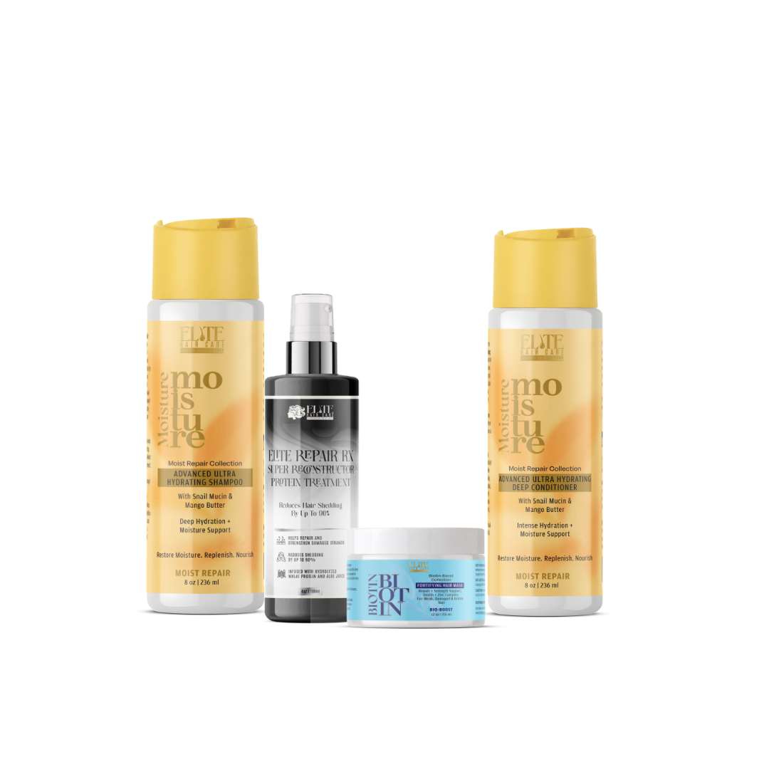 Breakage Defense & Detangle System – Detangle Starter Kit for Weak, Snapping Hair