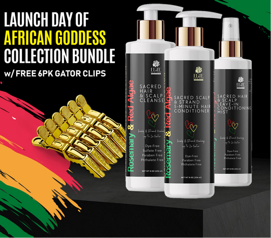 Limited Edition African Goddess Rosemary, Jamaican Black Castor Oil, & Red Algae Bundle Kit - Avail 6/19-6/22 only