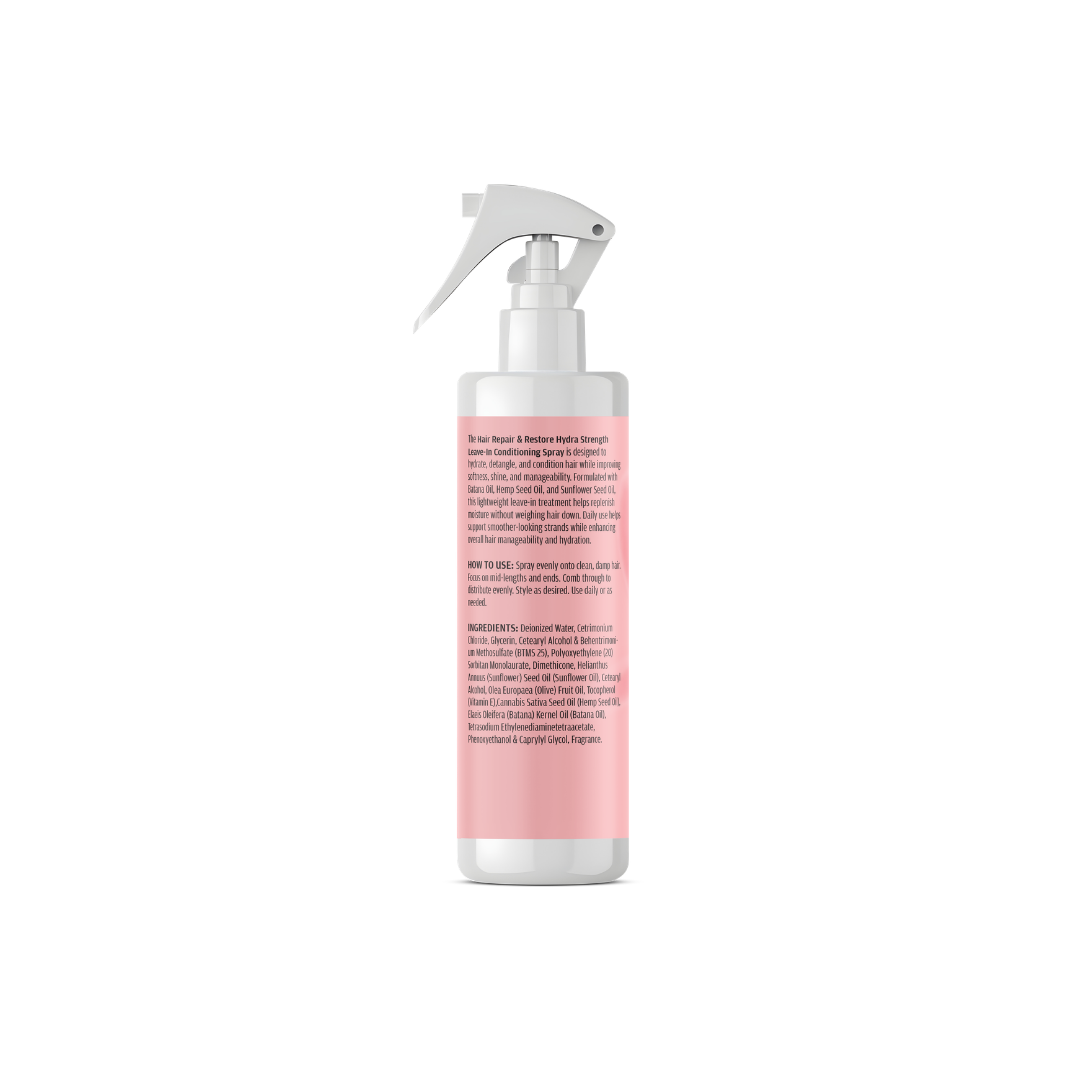 Hair Repair & Restoration Hydra Strength Leave-In Conditioning Spray With Batana Oil and Hemp Seed Oil