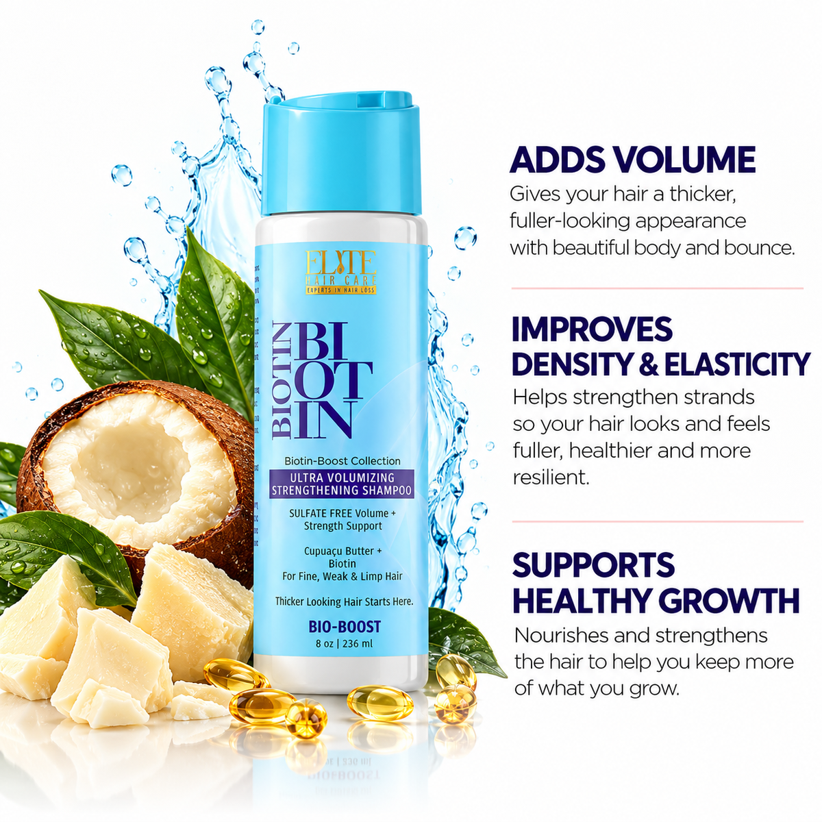 Bio-Boost Ultra Volumizing Sulfate-Free Strengthening  Shampoo
