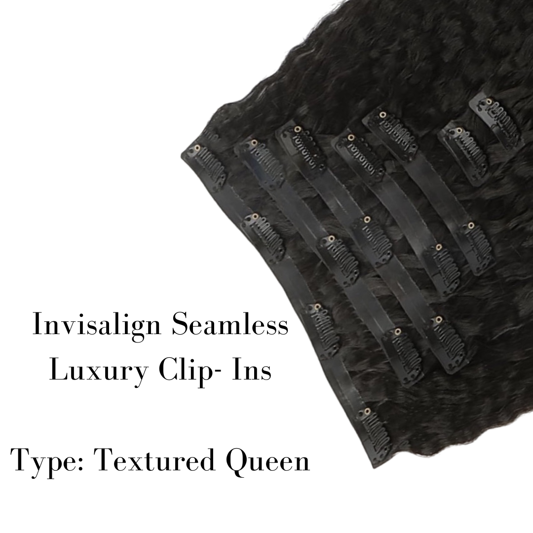 Invisilign Luxury Seamless Invisible Clip Ins- Textured Queen